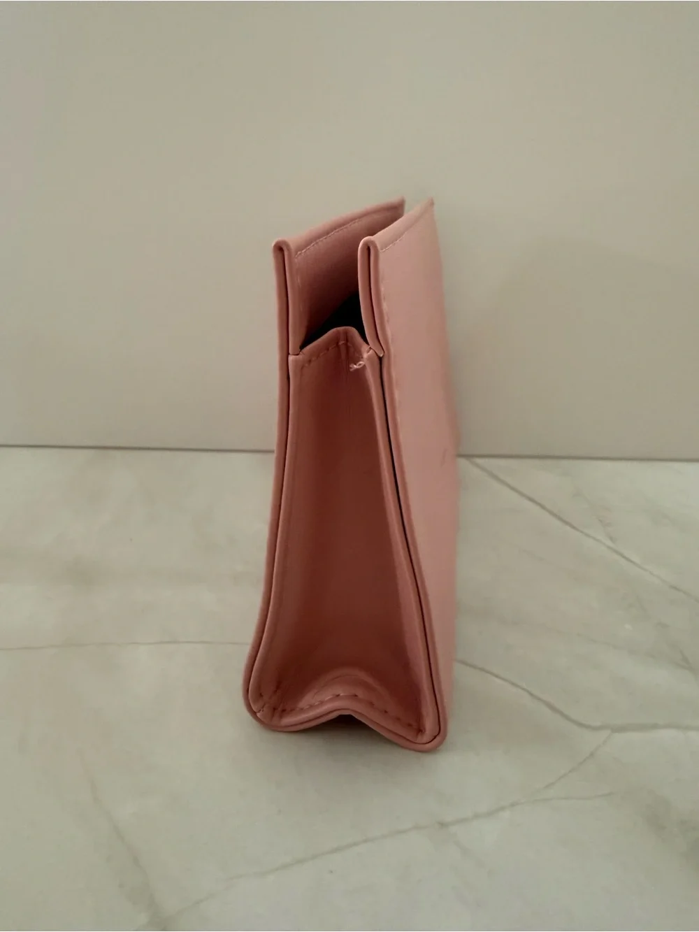 Yves Saint Laurent Pink Embossed Leather Cosmetic Case
